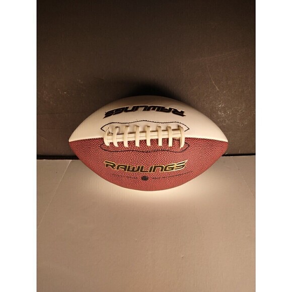 Alex Carrington Autographed Football #92 Rams Bills St Louis Buffalo - Picture 2 of 3